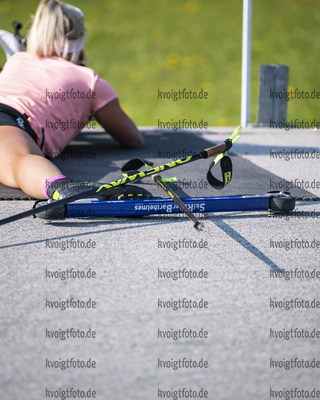 23.07.2021, xkvx, Biathlon Training Ruhpolding, v.l. Karolin Horchler (Germany) / SRB / SRB-Skiroller / Skiroller  