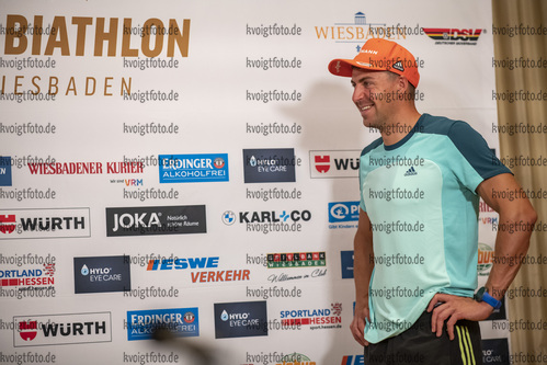 14.08.2021, xkvx, City Biathlon Wiesbaden 2021, v.l. Philipp Nawrath (Germany)  / 