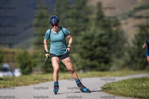 24.08.2021, xkvx, Biathlon Training Bessans, v.l. Sophie Chauveau (France)  