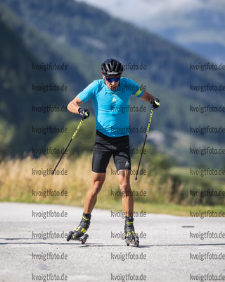25.08.2021, xkvx, Biathlon Training Bessans, v.l. Quentin Fillon Maillet (France)  