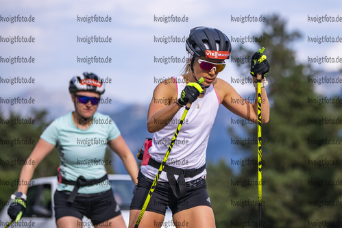 27.08.2021, xkvx, Biathlon Training Font Romeu, v.l. Karolin Horchler (Germany)  