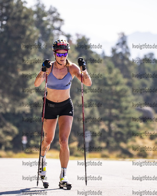 28.08.2021, xkvx, Biathlon Training Font Romeu, v.l. Denise Herrmann (Germany)  