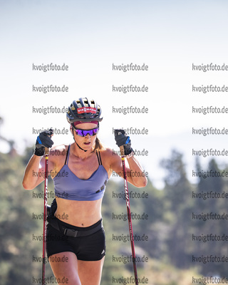 28.08.2021, xkvx, Biathlon Training Font Romeu, v.l. Denise Herrmann (Germany)  