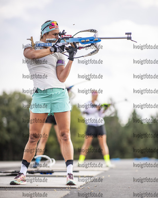 30.08.2021, xkvx, Biathlon Training Font Romeu, v.l. Denise Herrmann (Germany)  