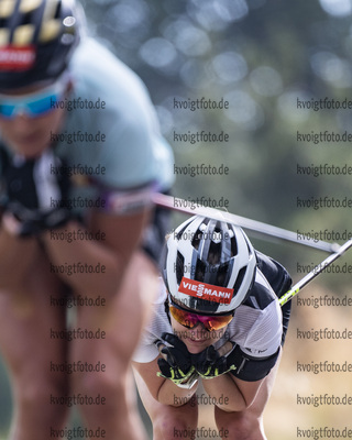 31.08.2021, xkvx, Biathlon Training Font Romeu, v.l. Janina Hettich (Germany)  