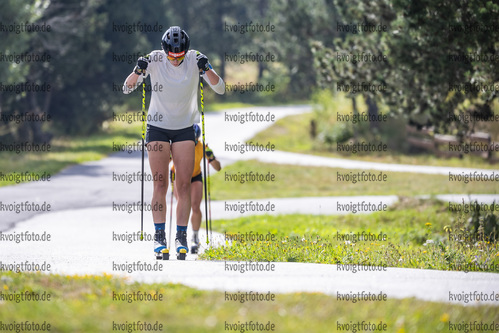31.08.2021, xkvx, Biathlon Training Font Romeu, v.l. Vanessa Voigt (Germany)  