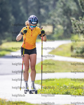 31.08.2021, xkvx, Biathlon Training Font Romeu, v.l. Marion Wiesensarter (Germany)  