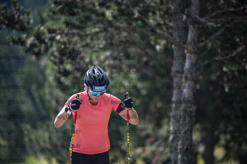31.08.2021, xkvx, Biathlon Training Font Romeu, v.l. Vanessa Hinz (Germany)  