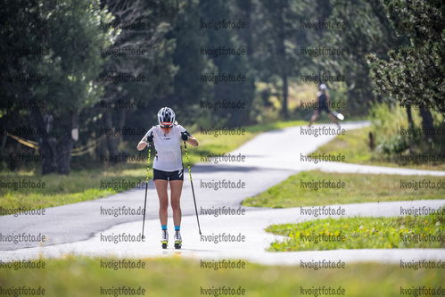 31.08.2021, xkvx, Biathlon Training Font Romeu, v.l. Janina Hettich (Germany)  