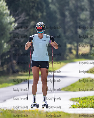 31.08.2021, xkvx, Biathlon Training Font Romeu, v.l. Denise Herrmann (Germany)  