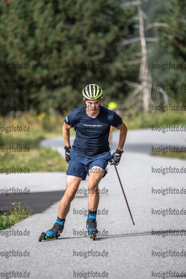 07.09.2021, xleox, Biathlon Training Font Romeu, v.l. Oskar Brandt (Sweden)  