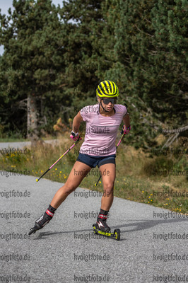 07.09.2021, xleox, Biathlon Training Font Romeu, v.l. Anna Magnusson (Sweden)  