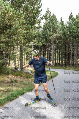 07.09.2021, xleox, Biathlon Training Font Romeu, v.l. Oskar Brandt (Sweden)  