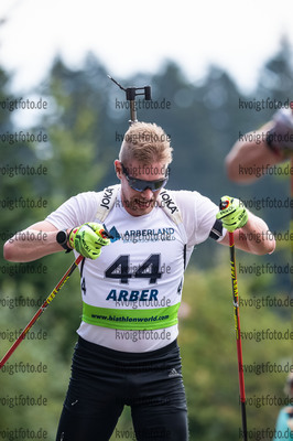10.09.2021, xkvx, Biathlon Deutsche Meisterschaften Arber, Einzel Herren, v.l. Johannes Kuehn (Germany)  