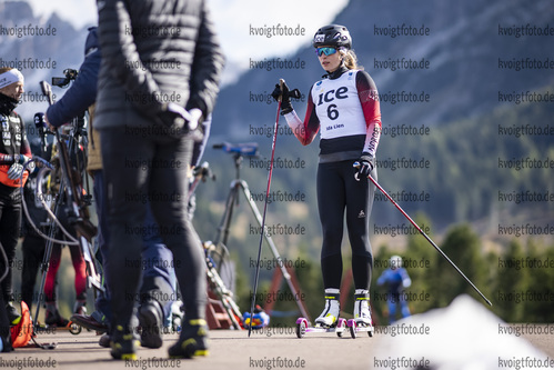 08.10.2021, xkvx, Biathlon Training Lavaze, v.l. Ida Lien (Norway)  