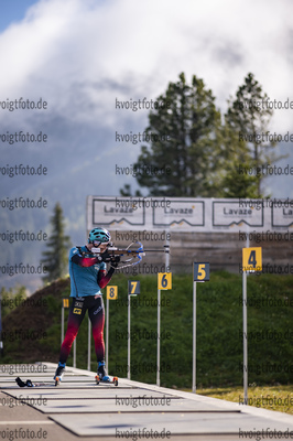 08.10.2021, xkvx, Biathlon Training Lavaze, v.l. Erlend Bjoentegaard (Norway)  