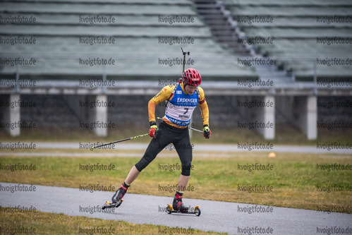 21.10.2021, xkvx, Biathlon Training Antholz-Anterselva, v.l. Benedikt Doll (Germany)  