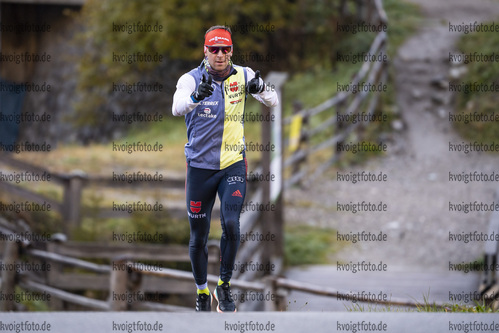 22.10.2021, xkvx, Biathlon Training Antholz-Anterselva, v.l. Philipp Nawrath (Germany)  