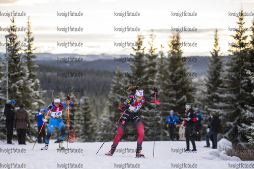 13.11.2021, xkvx, Season Opening Sjusjoen - Sprint Women, v.l. Maren Bakken (Norway)  