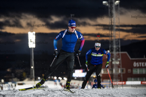 25.11.2021, xkvx, Biathlon IBU World Cup Oestersund, Training Women and Men, v.l. Niklas Hartweg (Switzerland) in aktion / in action competes