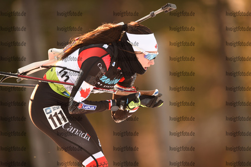 25.11.2021, xetx, Biathlon IBU Cup Idre, Sprint Women, v.l. Gillian Gowling (CANADA)