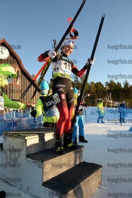 25.11.2021, xetx, Biathlon IBU Cup Idre, Sprint Women, v.l. Hilde Fenne (NORWAY)