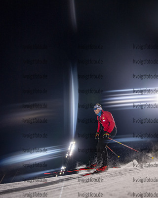 26.11.2021, xkvx, Biathlon IBU World Cup Oestersund, Training Women and Men, v.l. Florent Claude (Belgium) in aktion / in action competes