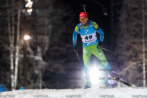 27.11.2021, xkvx, Biathlon IBU World Cup Oestersund, Individual Men, v.l. Jakov Fak (Slovenia) in aktion / in action competes