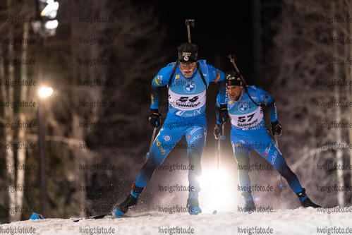 27.11.2021, xkvx, Biathlon IBU World Cup Oestersund, Individual Men, v.l. Antonin Guigonnat (France) in aktion / in action competes
