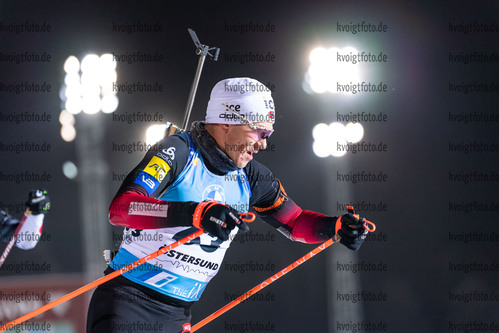 27.11.2021, xkvx, Biathlon IBU World Cup Oestersund, Individual Men, v.l. Vetle Sjaastad Christiansen (Norway) in aktion / in action competes
