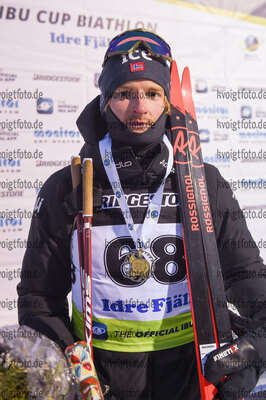 27.11.2021, xetx, Biathlon IBU Cup Idre, Sprint Men, v.l. Aleksander Fjeld Andersen (NORWAY)
