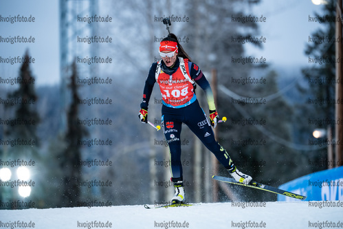 28.11.2021, xkvx, Biathlon IBU World Cup Oestersund, Sprint Women, v.l. Juliane Fruehwirt (Germany) in aktion / in action competes