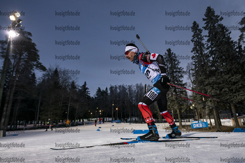 28.11.2021, xkvx, Biathlon IBU World Cup Oestersund, Sprint Men, v.l. Trevor KIERS (Canada) in aktion / in action competes