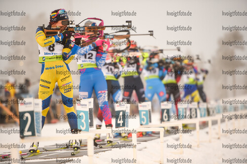 28.11.2021, xetx, Biathlon IBU Cup Idre, Pursuit Women, v.l. Elisabeth Hoegberg (SWEDEN)