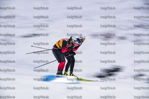 30.11.2021, xkvx, Biathlon IBU World Cup Oestersund, Training Women and Men, v.l. Norway / Norwegian Ski Technician in aktion / in action competes