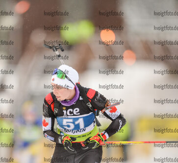 04.12.2021, xetx, Biathlon IBU Cup Sjusjoen, Mass Start Women, v.l. Megan Bankes (CANADA)  / 