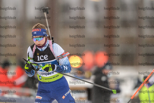 04.12.2021, xetx, Biathlon IBU Cup Sjusjoen, Mass Start Women, v.l. Noora Kaisa Keranen (FINLAND)  / 