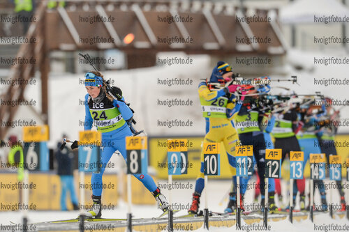 04.12.2021, xetx, Biathlon IBU Cup Sjusjoen, Mass Start Women, v.l. Irene Lardschneider (ITALY)  / 