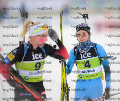 04.12.2021, xetx, Biathlon IBU Cup Sjusjoen, Mass Start Women, v.l. Paula Botet (FRANCE)  / 