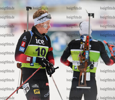 04.12.2021, xetx, Biathlon IBU Cup Sjusjoen, Mass Start Men, v.l. Filip Fjeld Andersen (NORWAY)  / 