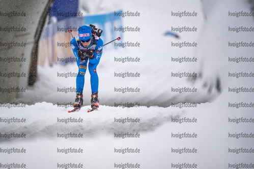 09.12.2021, xkvx, Biathlon IBU World Cup Hochfilzen, Training Women and Men, v.l. Michela Carrara (Italy) in aktion / in action competes