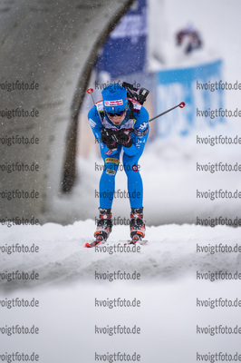 09.12.2021, xkvx, Biathlon IBU World Cup Hochfilzen, Training Women and Men, v.l. Michela Carrara (Italy) in aktion / in action competes