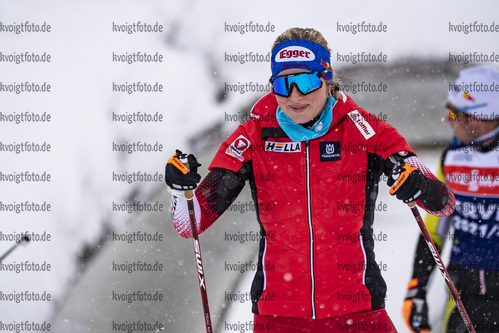 09.12.2021, xkvx, Biathlon IBU World Cup Hochfilzen, Training Women and Men, v.l. Lisa Theresa Hauser (Austria) in aktion / in action competes