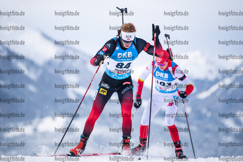 10.12.2021, xkvx, Biathlon IBU World Cup Hochfilzen, Sprint Men, v.l. Sivert Guttorm Bakken (Norway) in aktion / in action competes