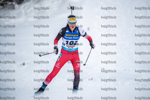 10.12.2021, xkvx, Biathlon IBU World Cup Hochfilzen, Sprint Women, v.l. Anna Juppe (Austria) in aktion / in action competes