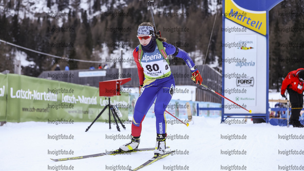 10.12.2021, xmcx, Biathlon IBU Junior Cup Martell, Individual Women, v.l. Maria Duicu (Romania)  / 