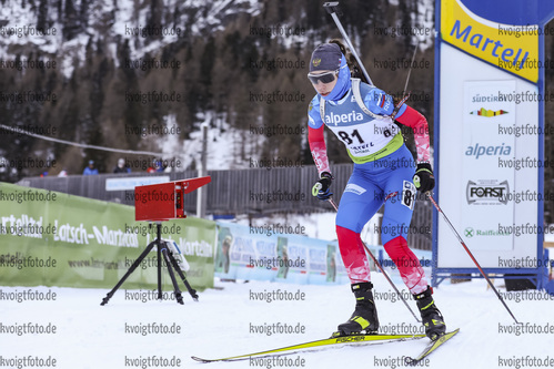 10.12.2021, xmcx, Biathlon IBU Junior Cup Martell, Individual Women, v.l. Kira Diuzheva (Russia)  / 