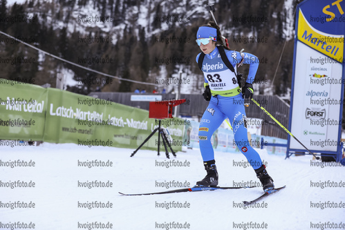 10.12.2021, xmcx, Biathlon IBU Junior Cup Martell, Individual Women, v.l. Fabbro Serena Del (Italy)  / 