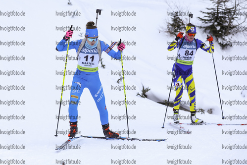 10.12.2021, xmcx, Biathlon IBU Junior Cup Martell, Individual Women, v.l. Astrid Plosch (Italy)  / 