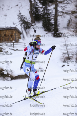 10.12.2021, xmcx, Biathlon IBU Junior Cup Martell, Individual Women, v.l. Veronika Holmikova (Slovakia)  / 